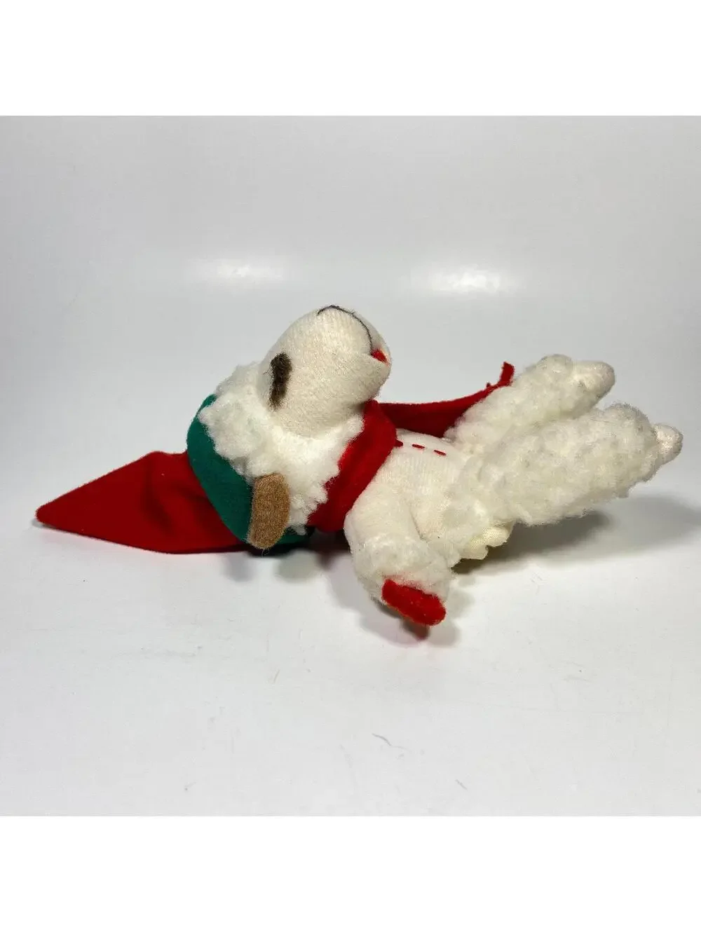 5” 1995 Avon Shari Lewis Lamb Chop Christmas Finger Puppet Plush